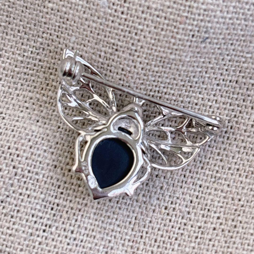 万博　ポーランド　琥珀ジュエリー　ブローチ　シルバー