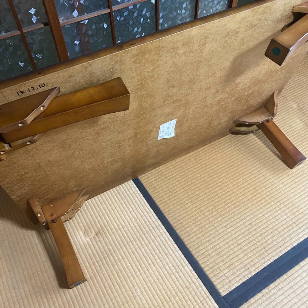 昭和レトロ★木製座卓 （折りたたみ式）　直接引取り4800円