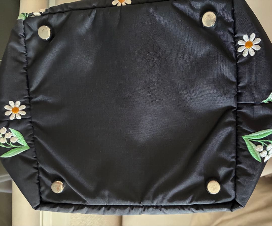 レスポートサック チェスティ トートバッグ 刺繍 花柄 ブラック