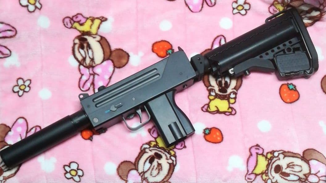 マルイ電動ガンMAC10用　ストック加工品