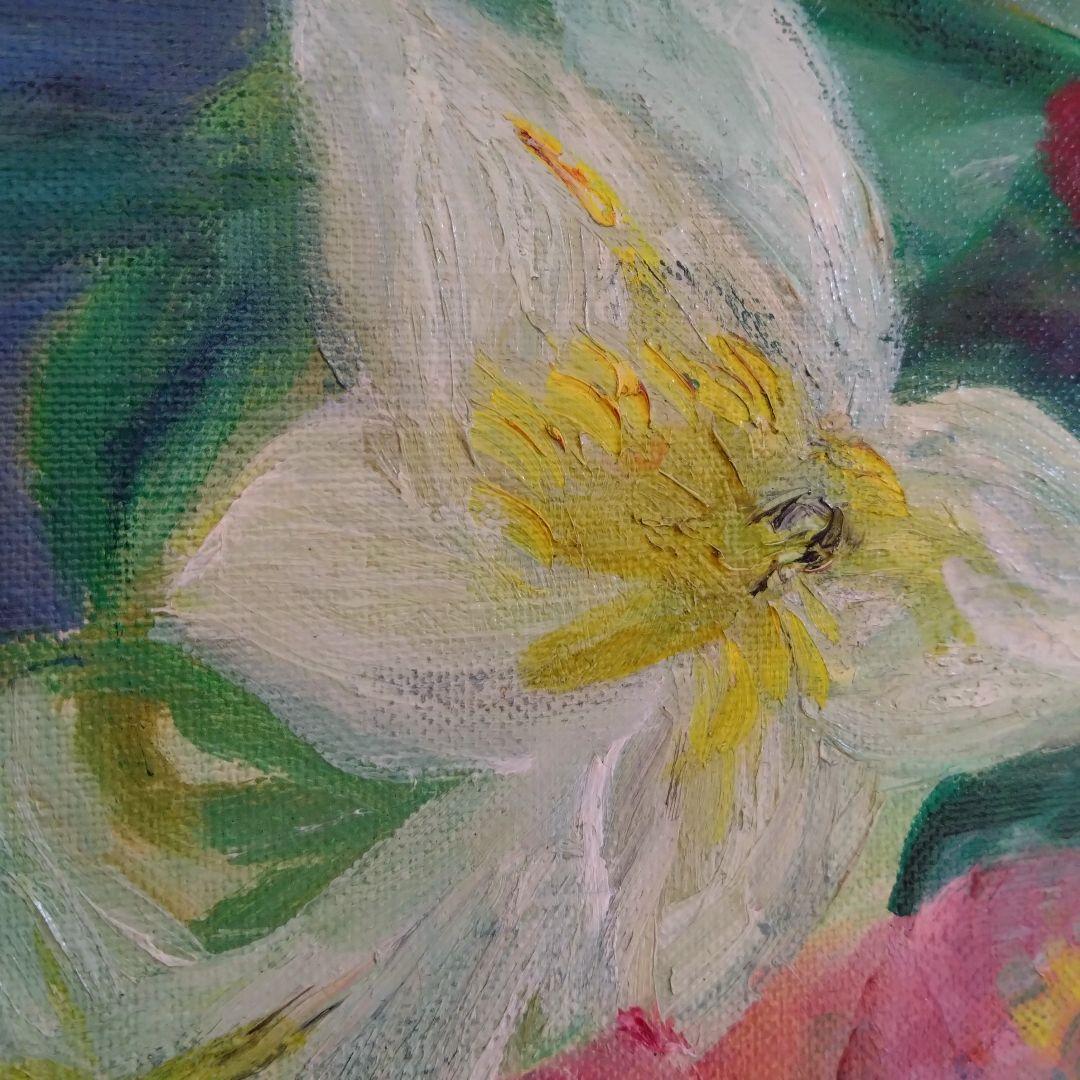 《値下げOK》【真作】酒井宜子 油彩 F20号『天平』 額装・箱付