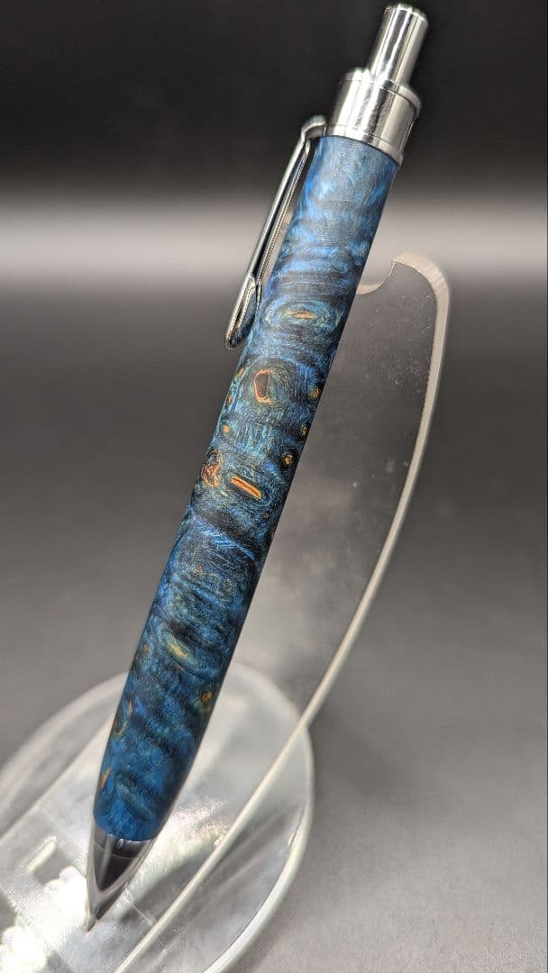 351ペン工房翌檜　スタビライズドウッドバーチバール　木軸シャーペン　ボールペン