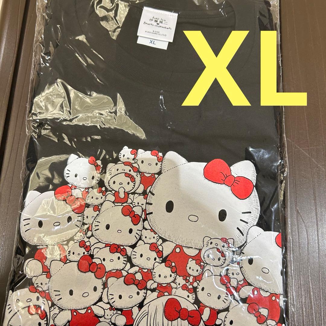 伊藤潤二　サンリオキャラクターズ　ロングTシャツ　ギャル富江　ハローキティ