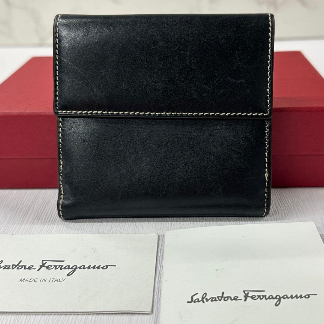 超良品‼️ サルヴァトーレフェラガモ　財布　二つ折り　折り財布　ガンチーニ