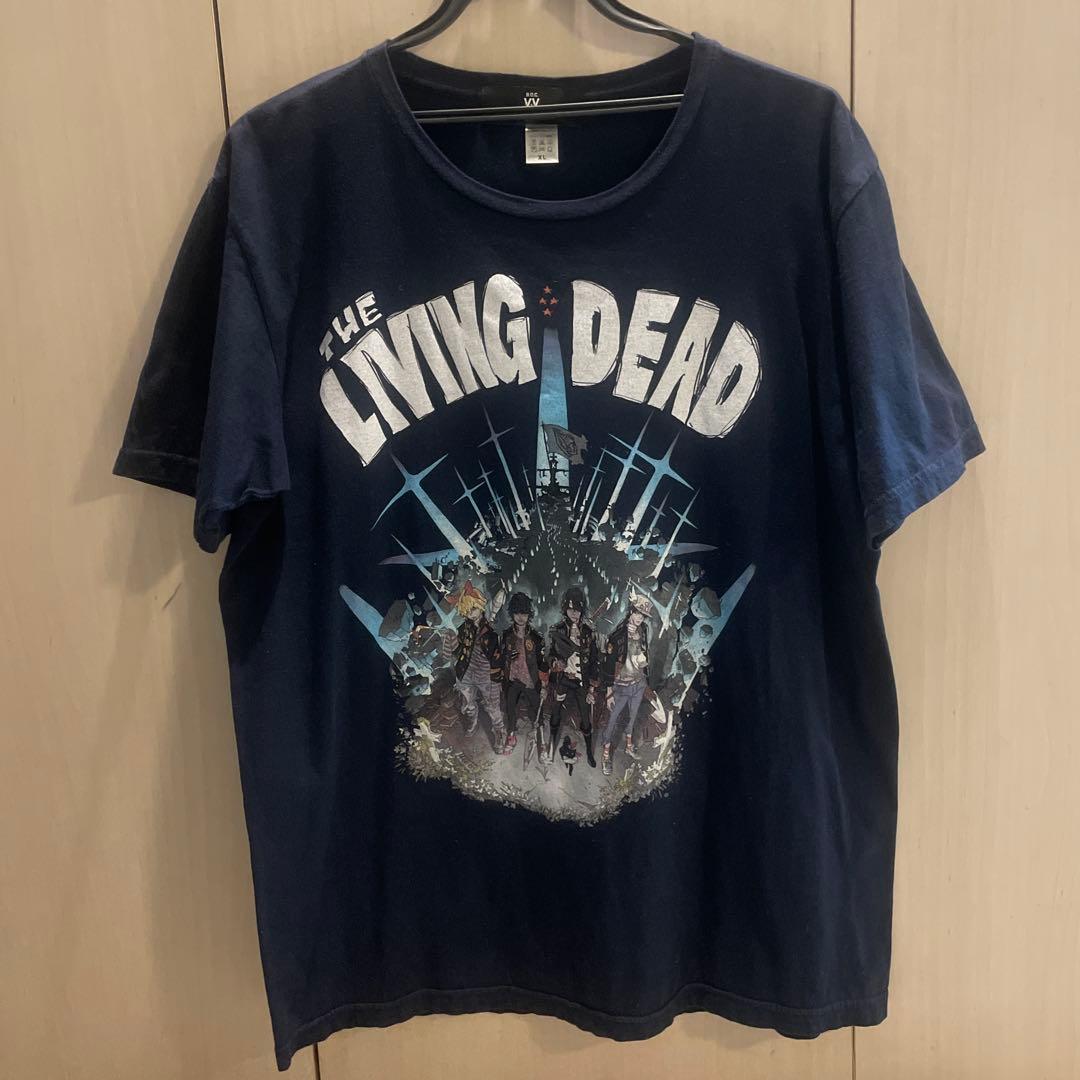 【希少】BUMP/LIVING DEAD バンドTシャツ 紺XLサイズ