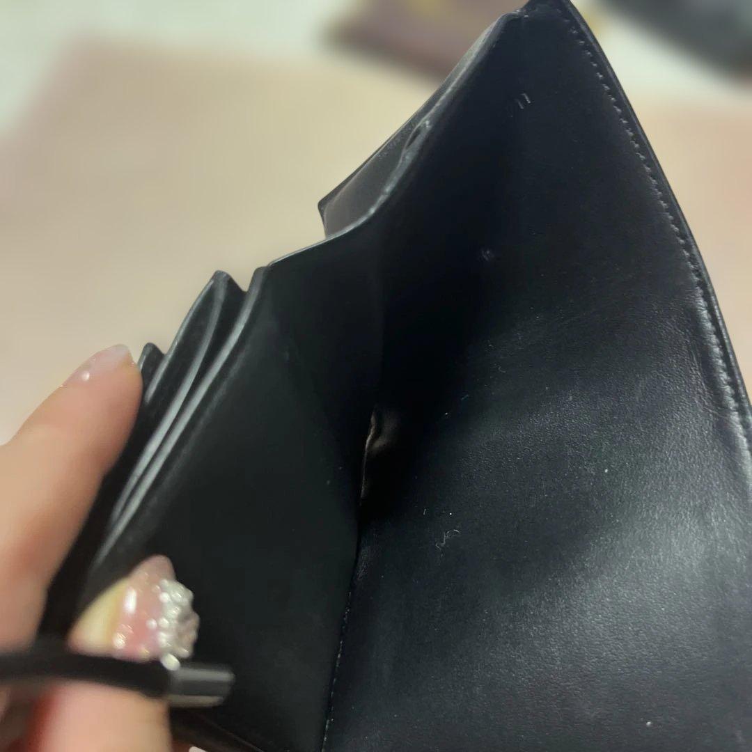 限定値下げCELINE ブラック 三つ折り財布