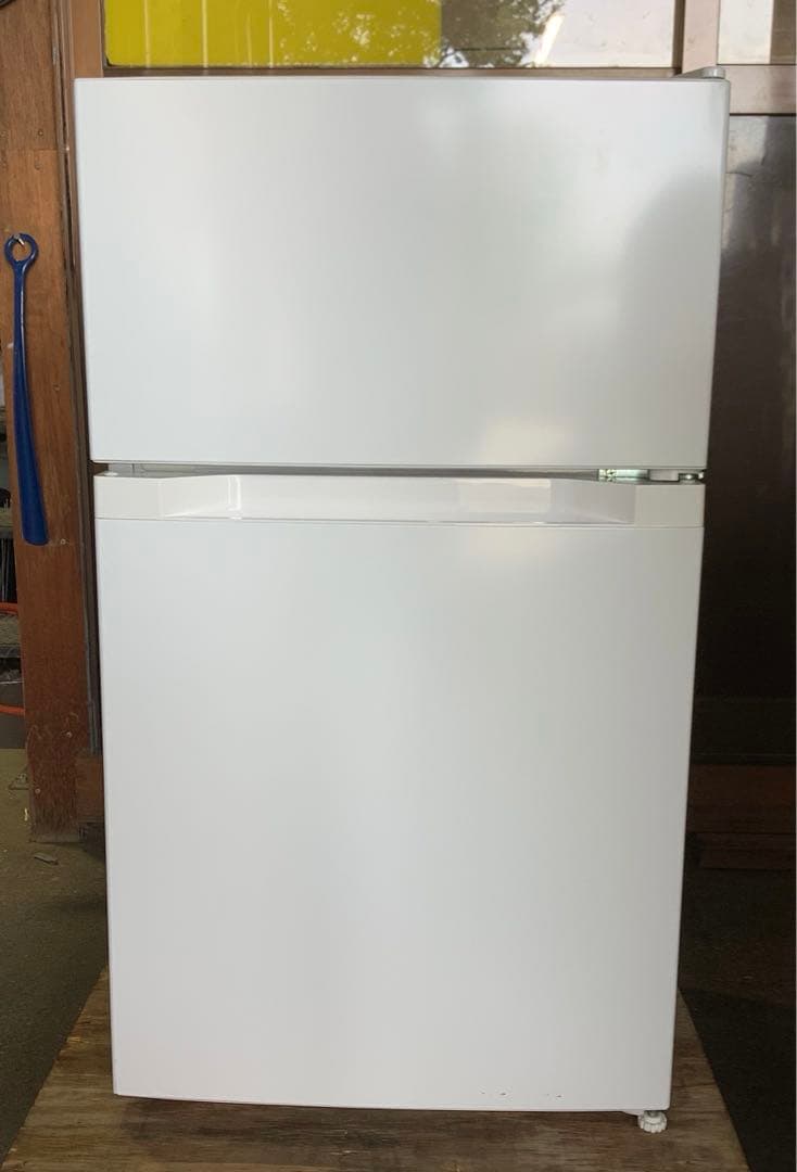 【mochan_ 】2ドア冷蔵庫 PRC-B092D-W 87L 21年製