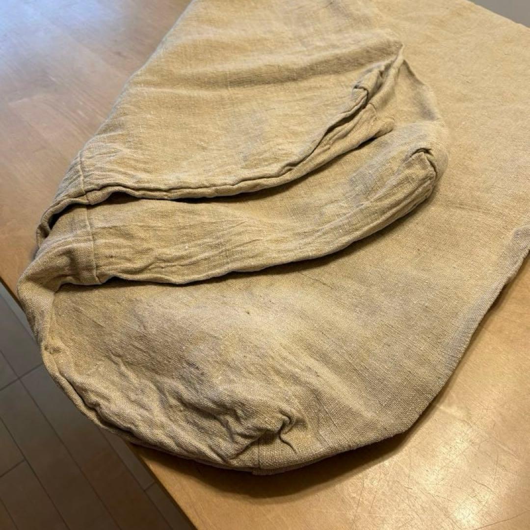 フランス　アンティーク　リネン　カバー　フランス軍用品