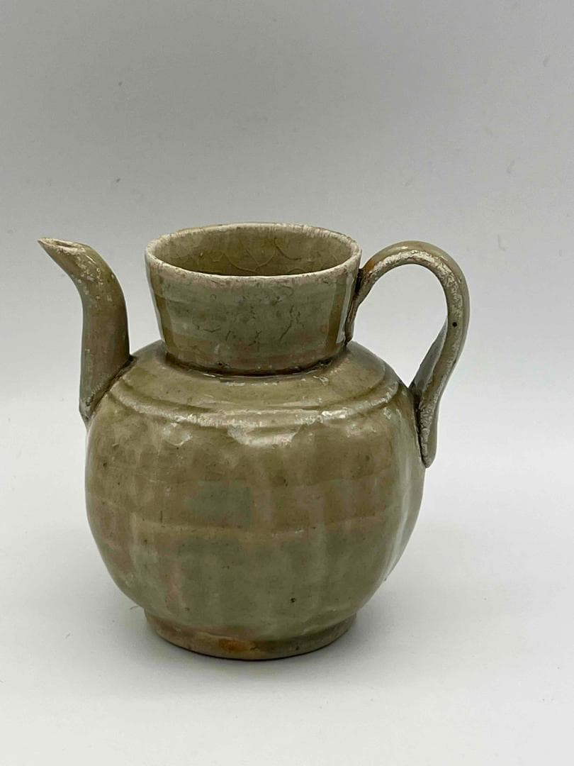 南宋時代　青磁　越州窯水注　執壺　茶壺　酒器　水滴　水指(F-105)