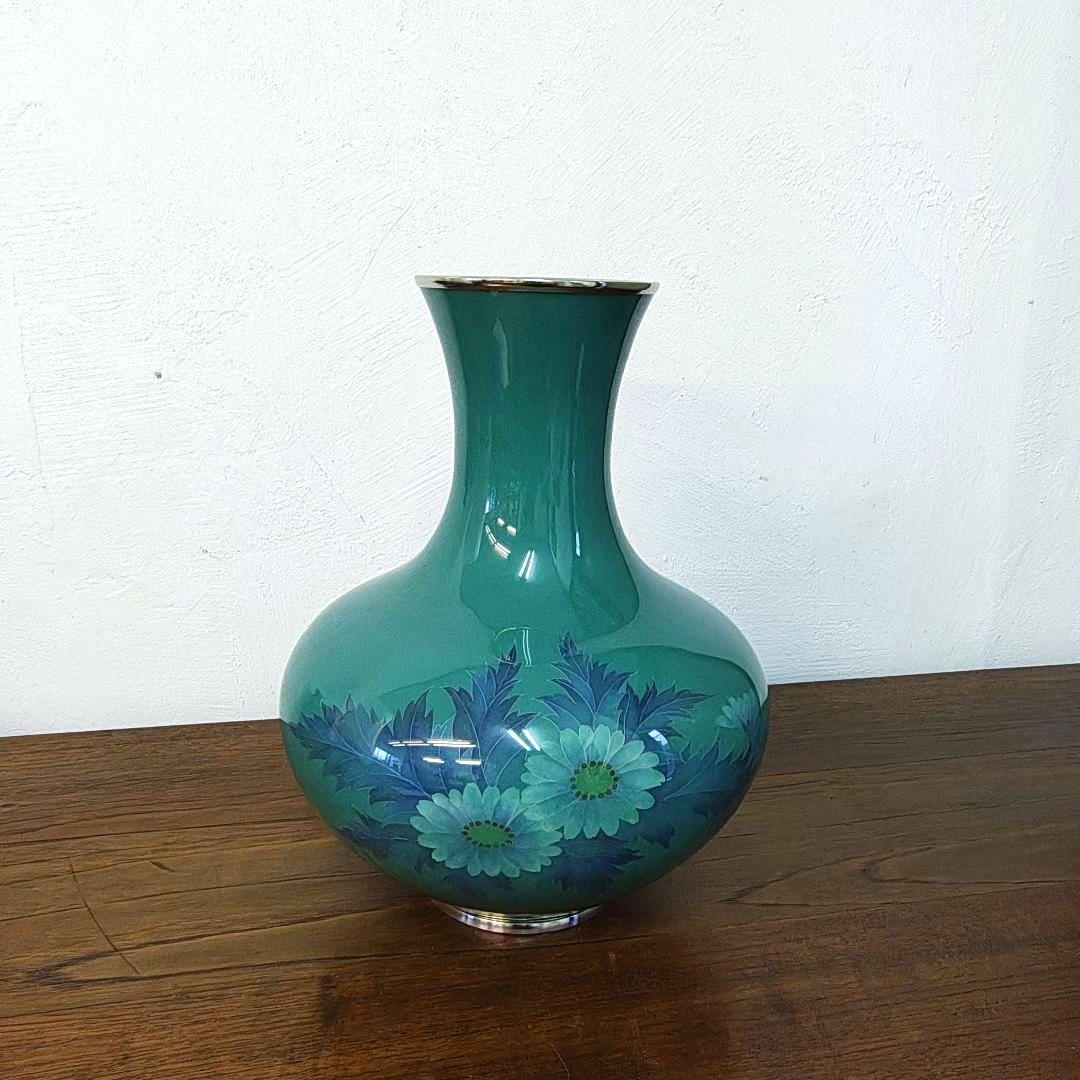 田村幸夫　尾張七宝　花瓶