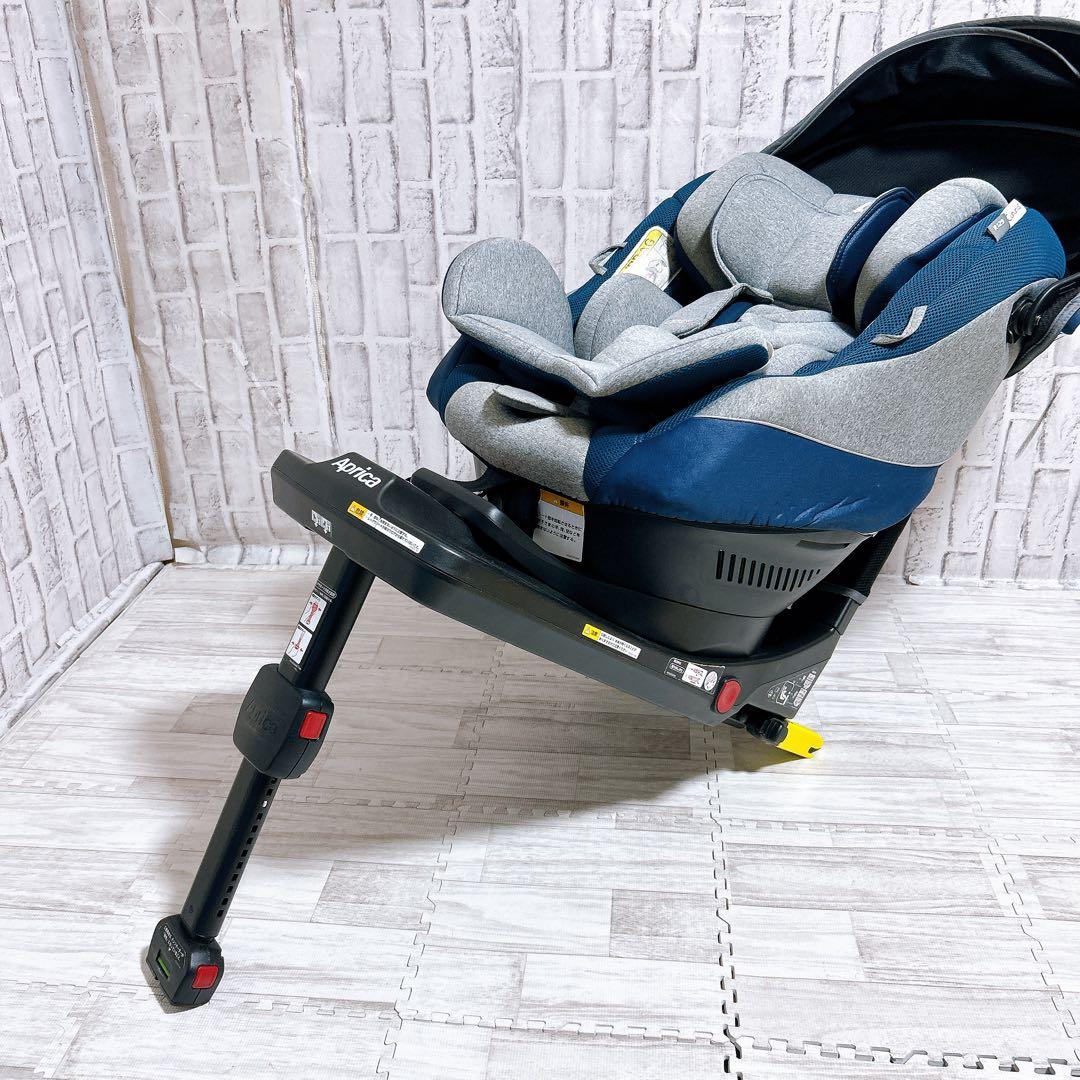 アップリカ クルリラプラス ISOFIX固定 回転式 ムーンライトオーシャン