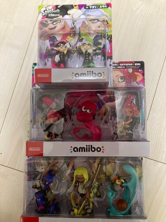 amiibo スプラトゥーン　アオリ　ホタル　トリプルセット