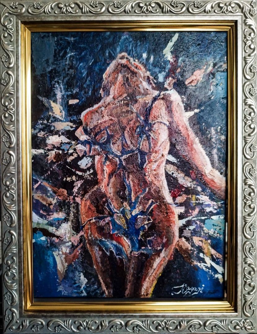 油絵 『苦集滅道』 F4 アート 開運絵画 一点物 原画 油彩画