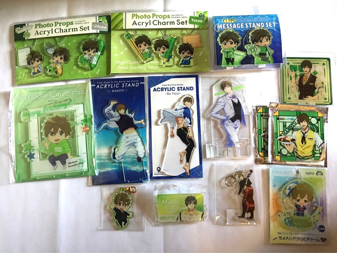 Free! 橘真琴　グッズまとめ売り　缶バッジ　アクスタ等　未開封有