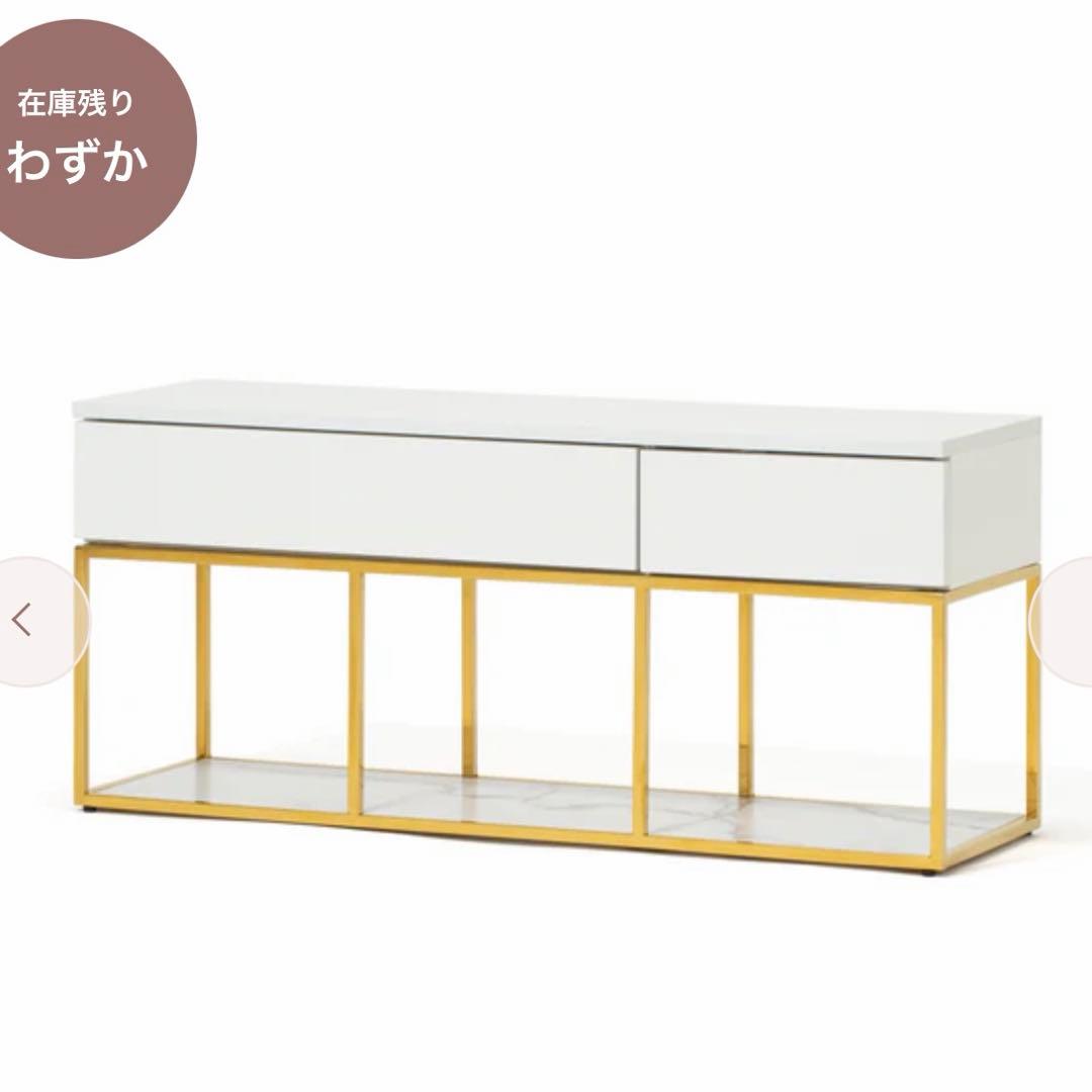 桜*様 Francfrancフランフラン レーヌ テレビボード　大理石調 ゴール