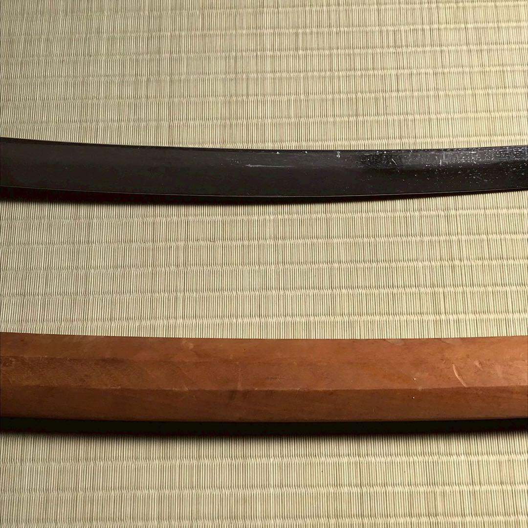 Js5 赤樫 木刀 模造刀 2本セット 脇差　白鞘 昭和レトロ