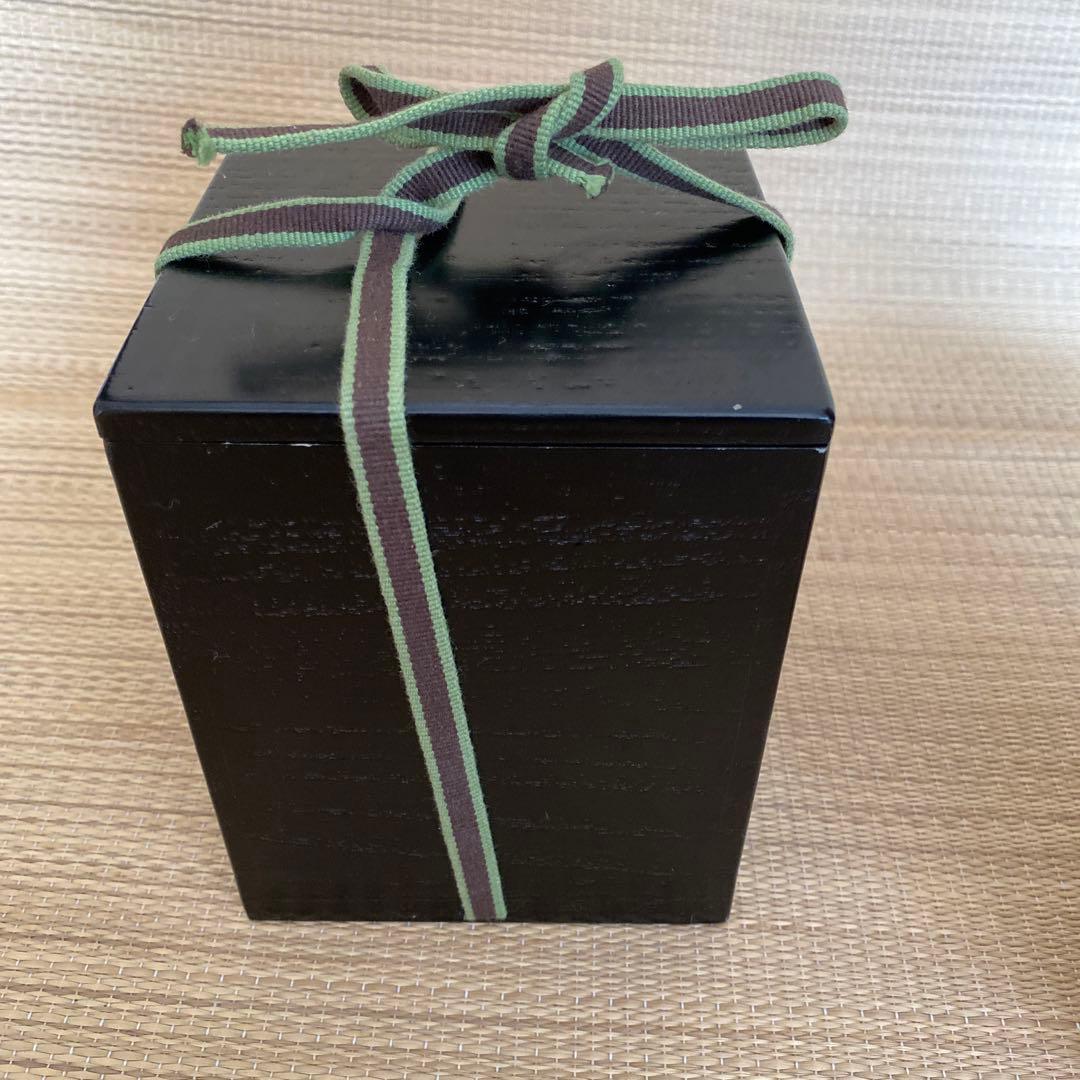 ★貴重★青漆 露笹時絵 大棗 伊藤表正作