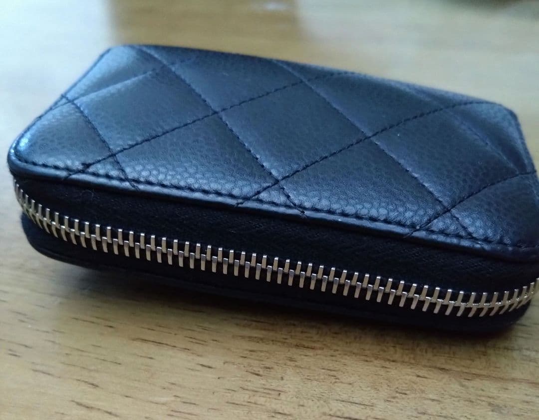 美品！正規品CHANELシャネル ブラックレザー ケース