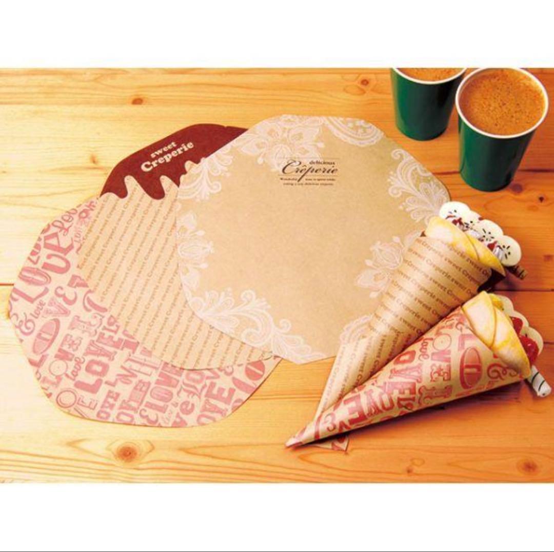 Creperie ラミクレープ包装紙 レース 3000枚入