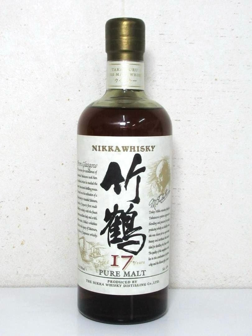 竹鶴 17年 700ml 43% 専用箱 ピュアモルト ニッカ ウイスキー 箱付