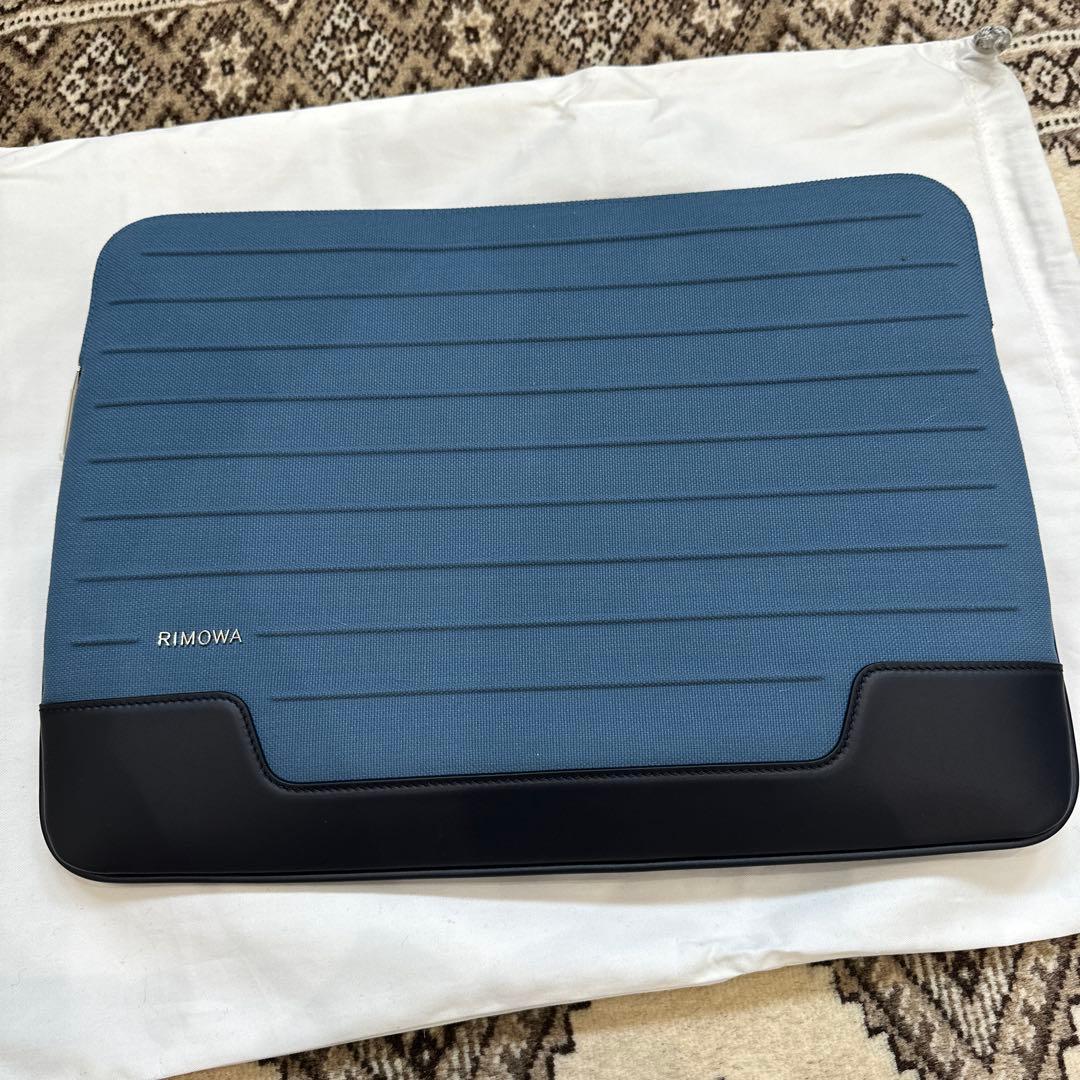 RIMOWA ノートPCケース ブルー フラットバッグ