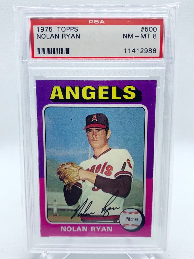 1975 Topps NOLAN RYAN PSA 8 ビンテージ エンゼルス