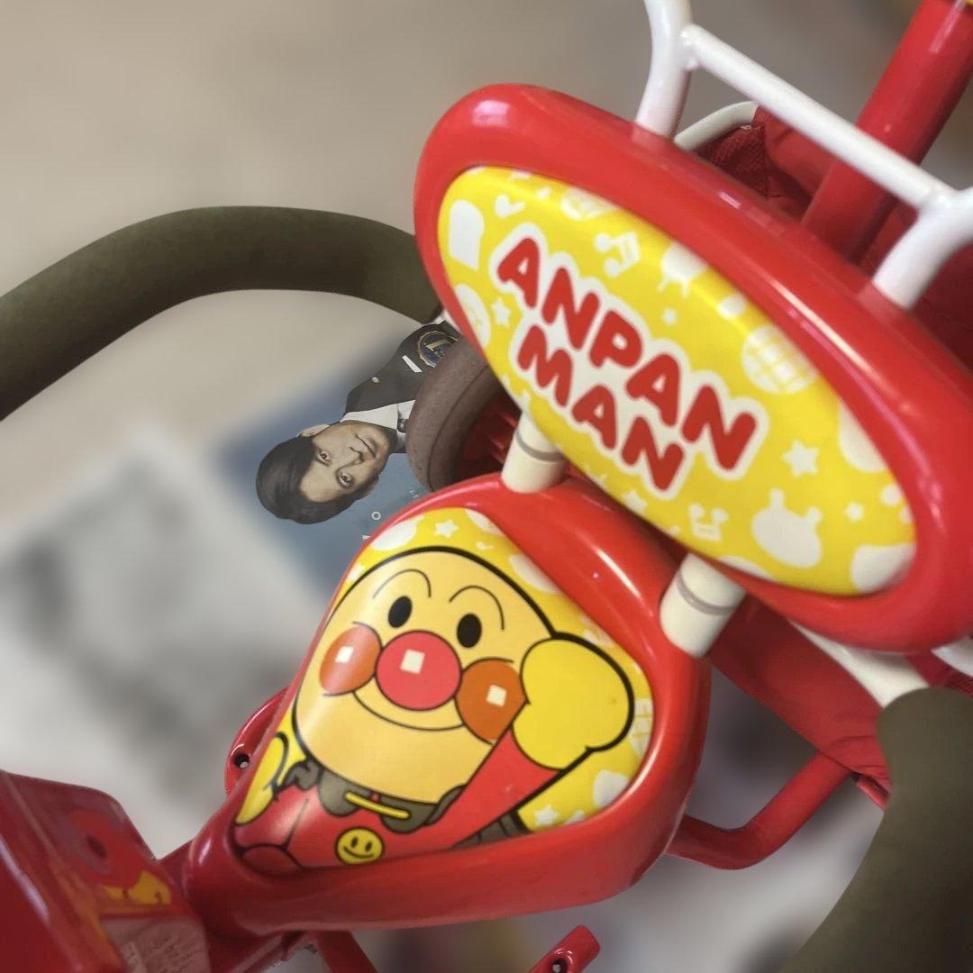 アンパンマン デラックス三輪車　サンシェード付