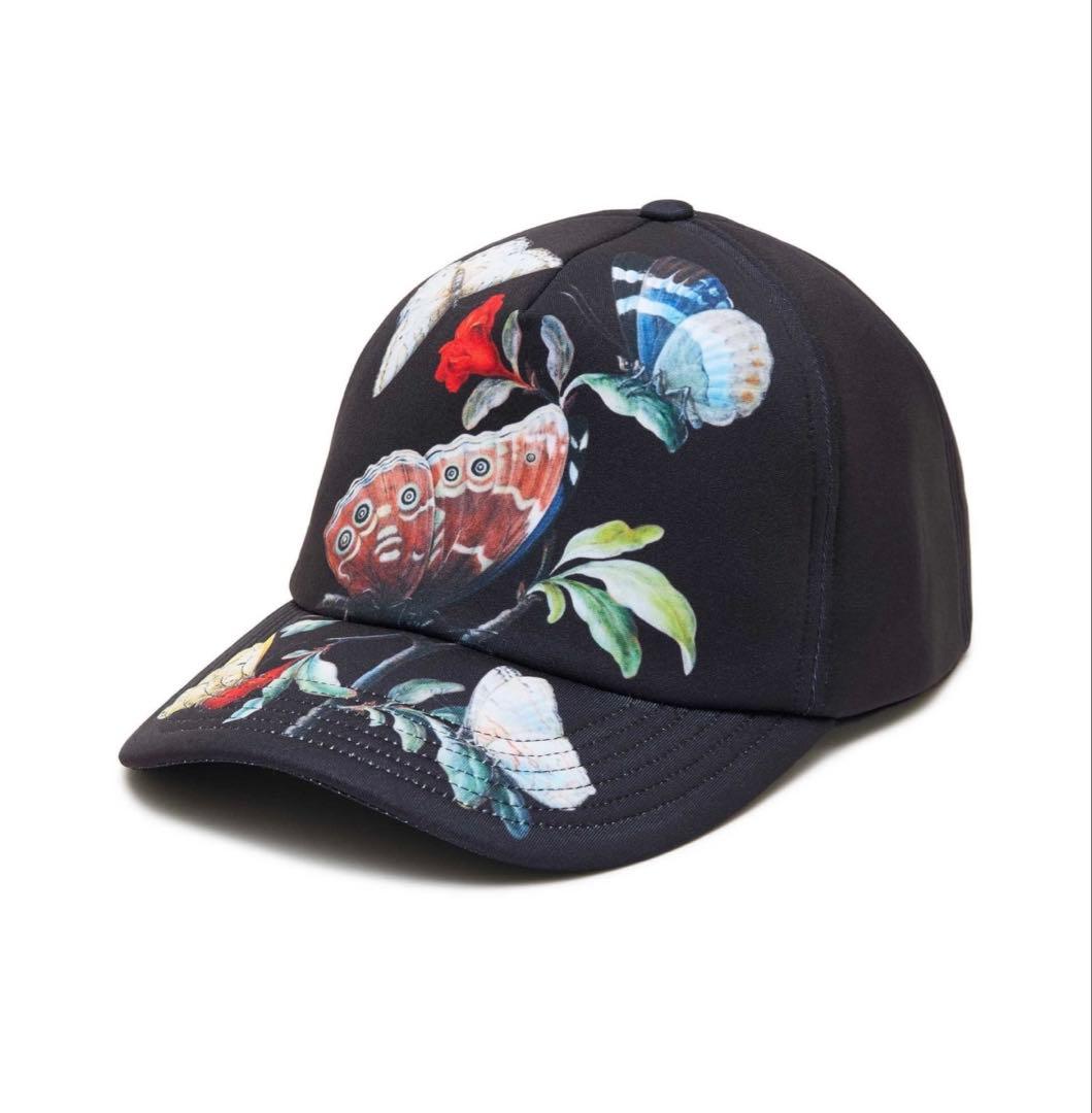 25aw UNDERCOVER 総柄ベースボールキャップ ブラック