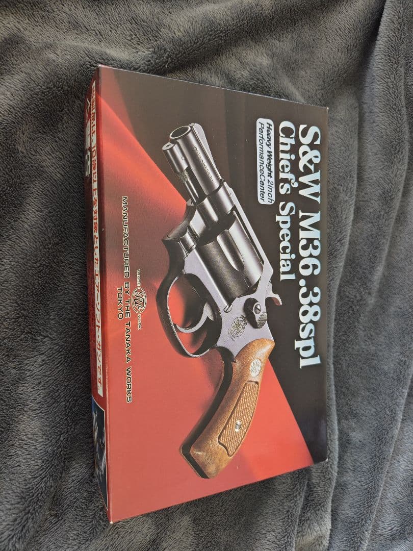 タナカ S&W M36 PC 2in HW 実物ホーグラバーグリップ付き