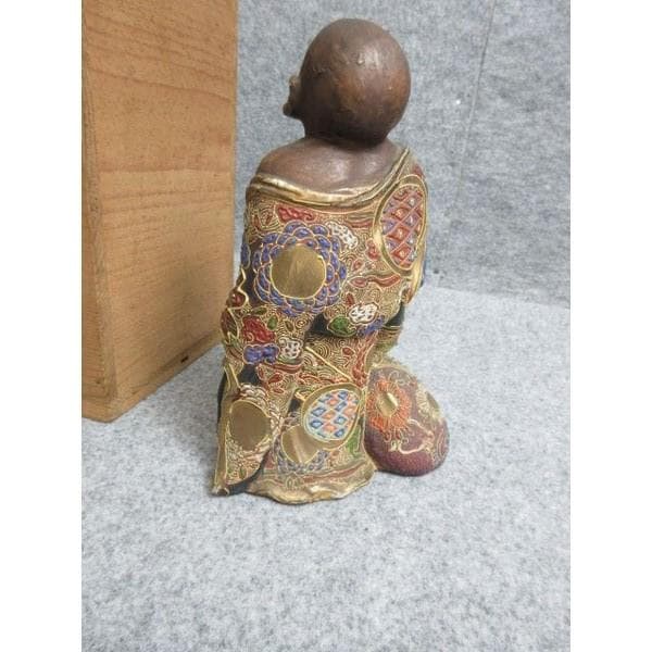 九谷焼布袋尊置物箱入り [B28204]