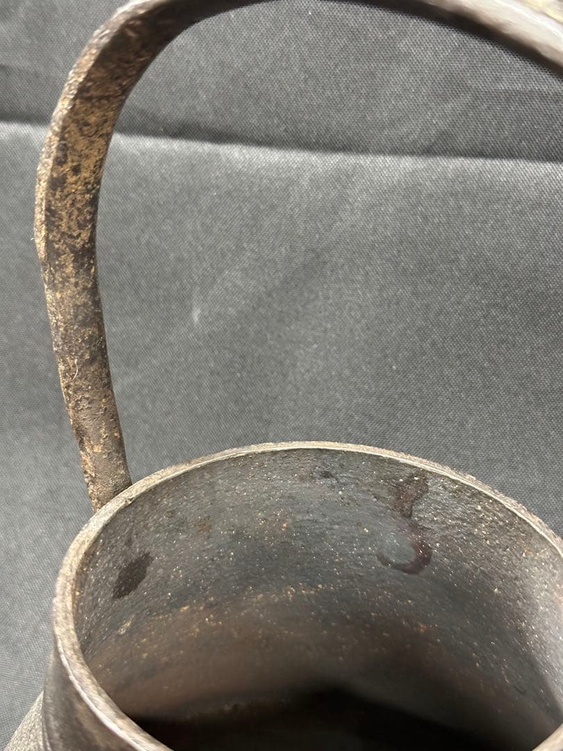 【経年品】南部鉄器　天祐堂　鉄瓶　急須　鳥