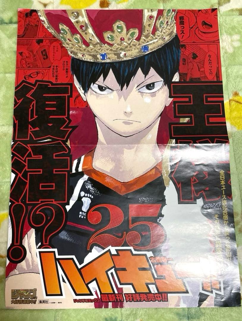 ハイキュー！！　影山飛雄　２５巻　ポスター　販促　非売品