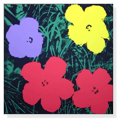 Sunday B Morning フラワーズ（ウォーホル）ポスター