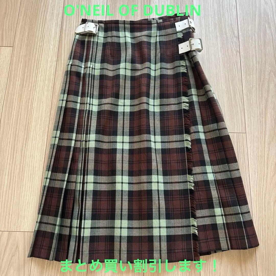 O'NEILL チェック柄プリーツスカート GB10