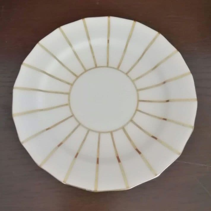逸品　金彩装飾　ケーキ皿　飾り皿　アールデコ　Cauldon　英国 1905年製