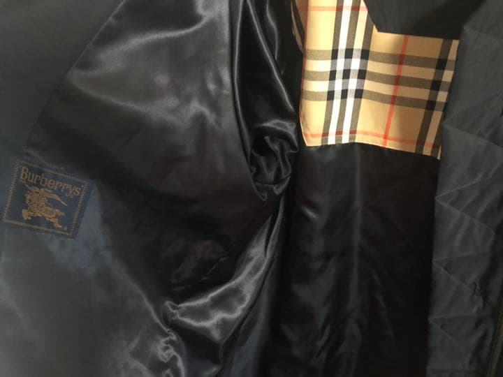 バーバリー ロングコート 総柄 黒