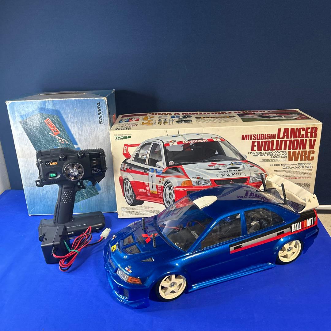 【稀少】TAMIYA 1/10 電動RC ランサーエボリューションⅤ・プロポ付