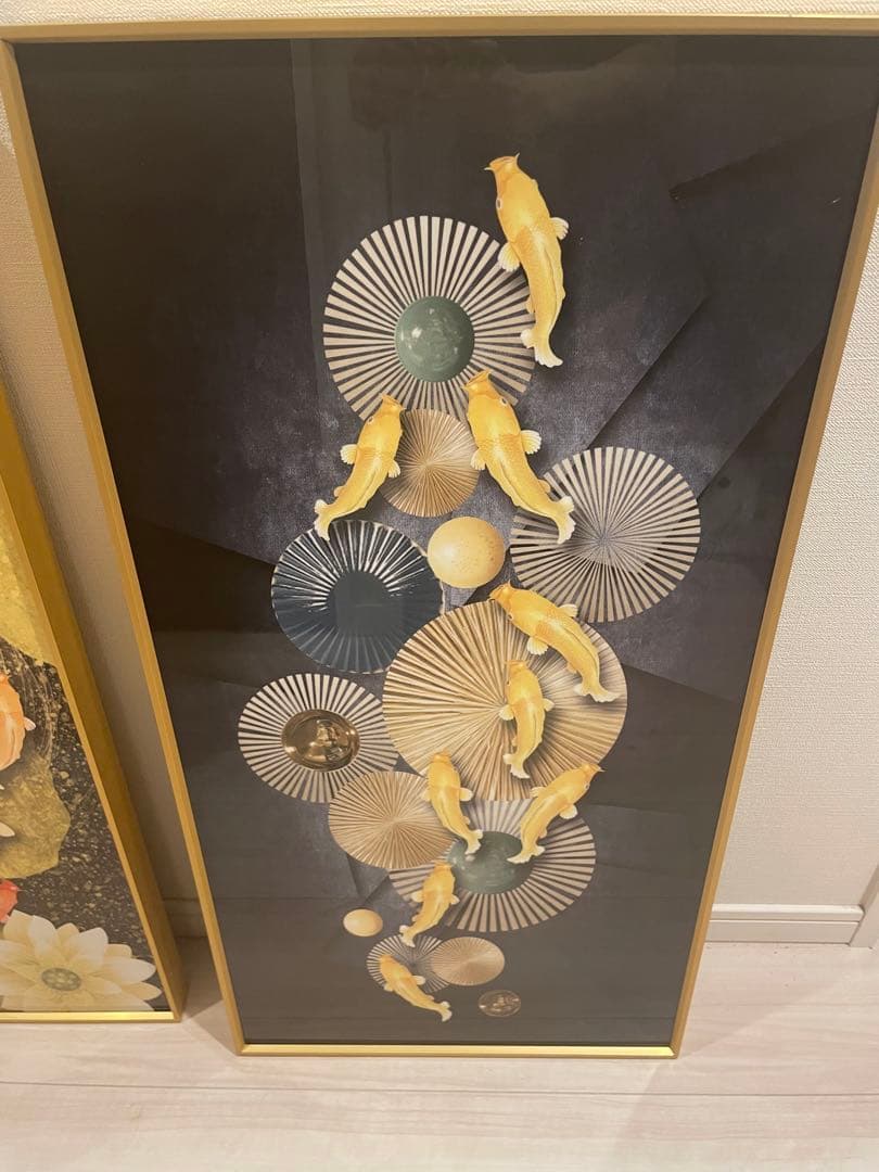 アートパネル　金魚
