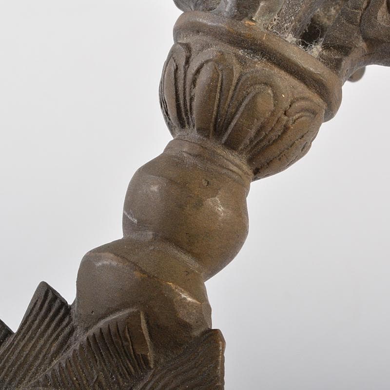 チベット密教法具　古銅　カルティカ　カルタリ　曲刀　斧　M　R7285