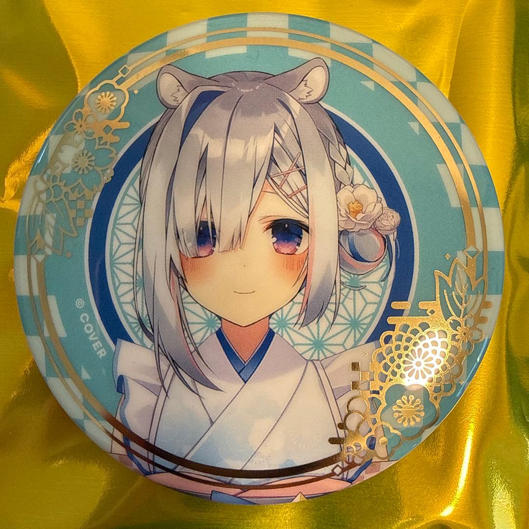 天音かなた ホロライブ ランダム箔押し缶バッジ 正月衣装ver.