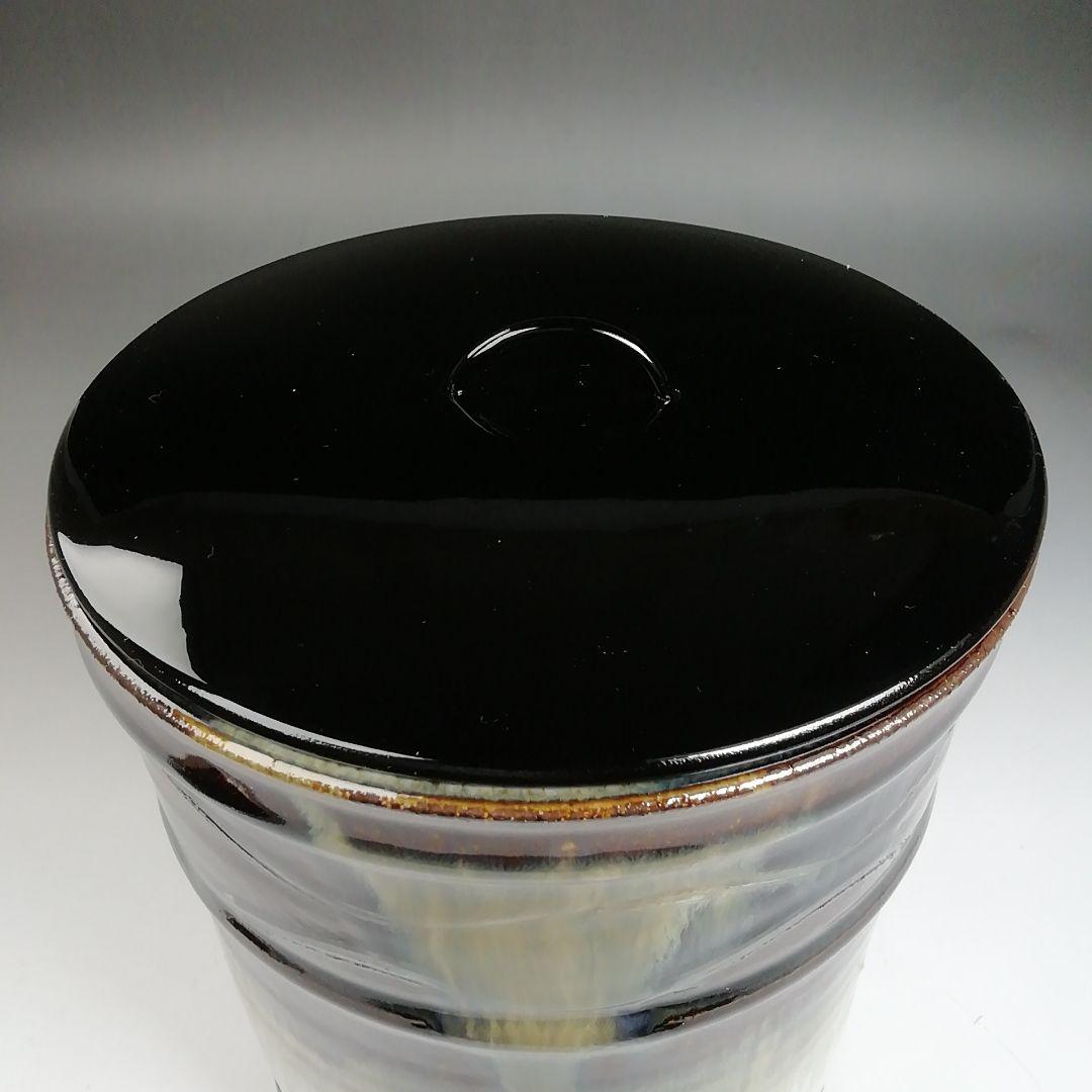 Ｔ９５５　水指　『朝鮮唐津　一重口水指』『加藤春永 造』　共箱　茶道具