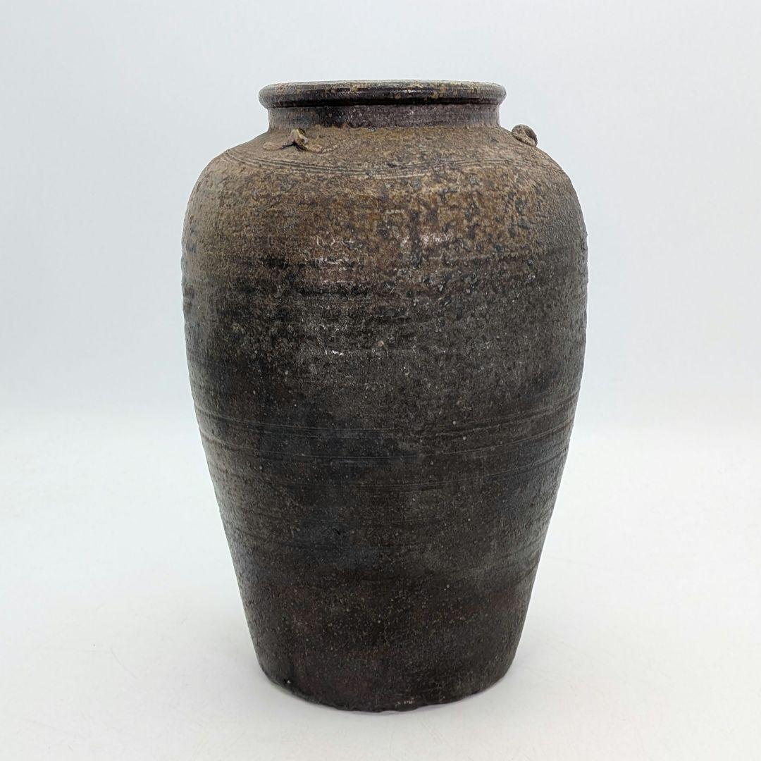 備前焼 三耳壺 三耳壷 花器 フラワーベース つぼ 花瓶 花生 花入 金彩