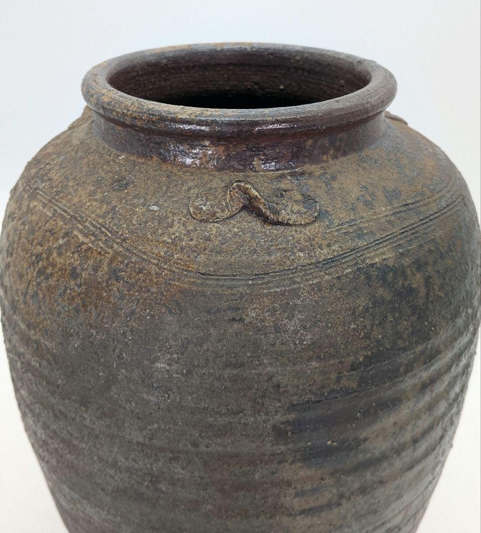 備前焼 三耳壺 三耳壷 花器 フラワーベース つぼ 花瓶 花生 花入 金彩