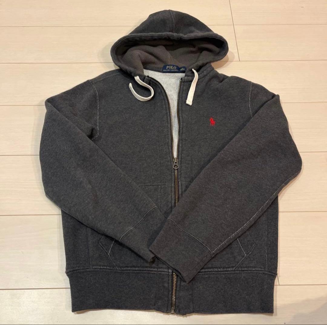 PoloRalphLaurenグレー ジップアップパーカーメンズラルフローレン