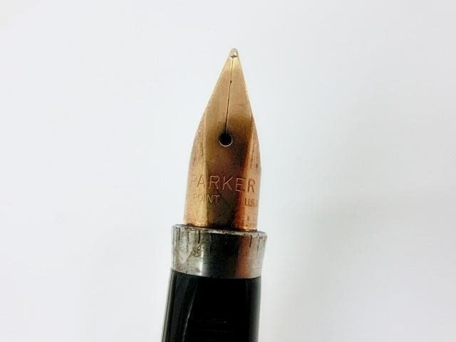 パーカー 万年筆 ペン先 14K POINT 刻印 スターリングシルバー