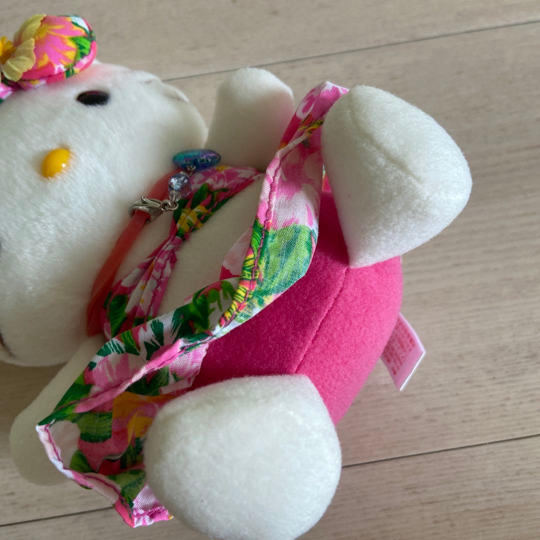 サンリオ　ハワイアンハローキティ ぬいぐるみ　平成レトロ　ハイビスカス　レア