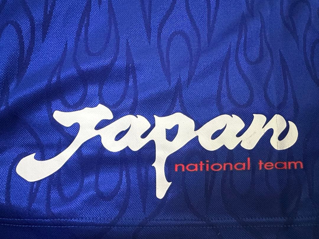 未使用美品サッカー日本代表ユニフォーム　フランスワールドカップ炎モデル
