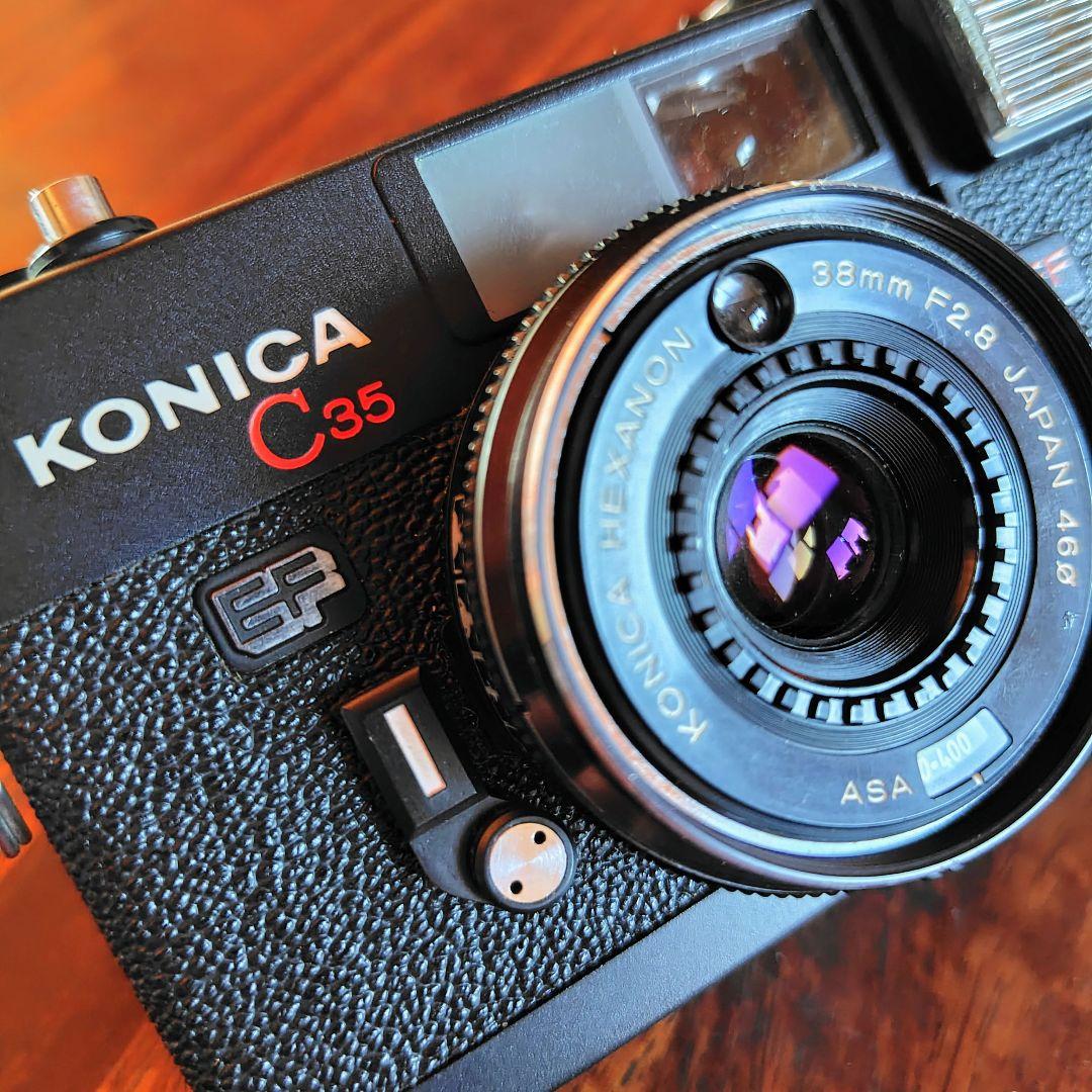 コニカ C35 EF 動作品！ Konica C35 EF フィルムカメラ