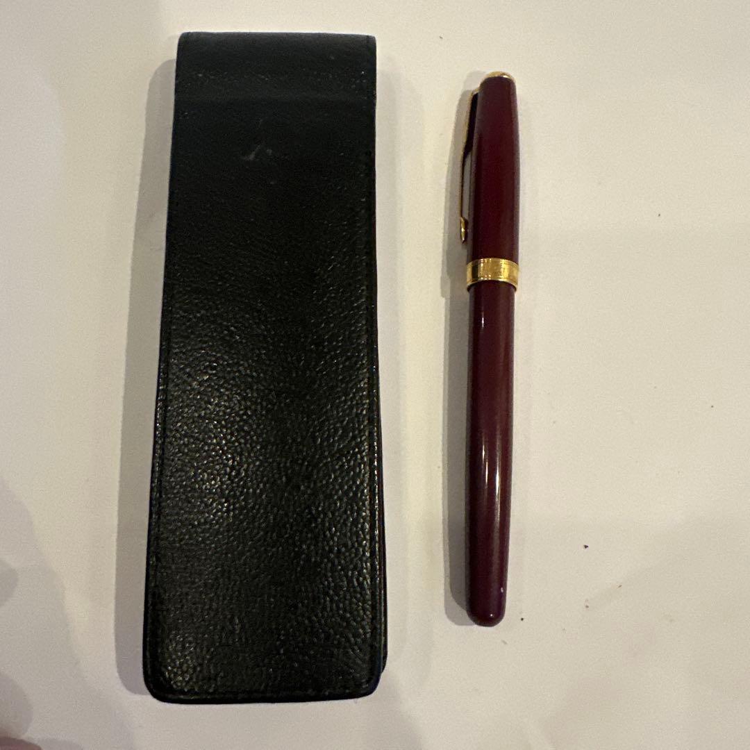 PARKER パーカー 万年筆 ソネット ボルドーGT ペンケース　18k