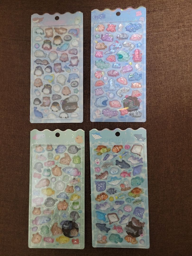 水族館限定　ボンボンドロップシール　ボンドロ　海の生き物　水族館